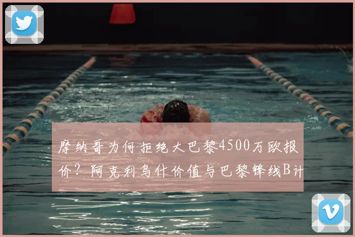 摩纳哥为何拒绝大巴黎4500万欧报价?阿克利乌什价值与巴黎锋线B计划分析