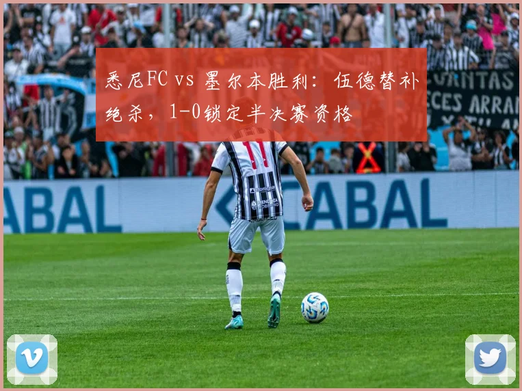 悉尼FC vs 墨尔本胜利：伍德替补绝杀，1-0锁定半决赛资格